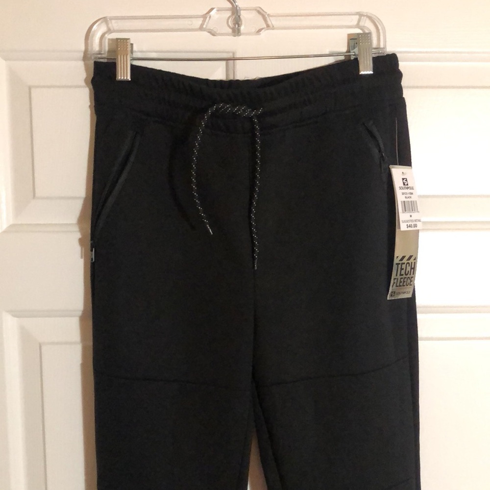 Southpole Tech Fleece Black Sweatpants - Picture 2 of 12